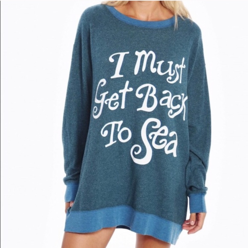 Wildfox Must Get Back to Sea Roadtrip Sweater S